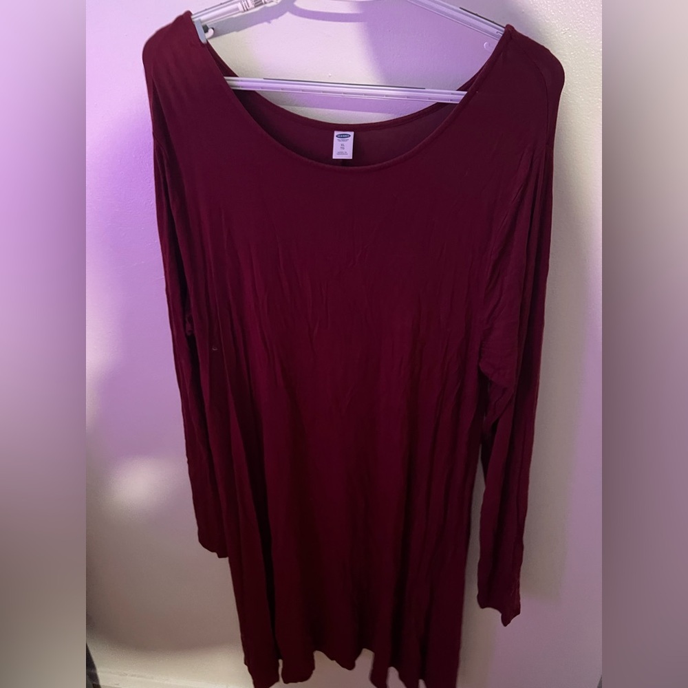Old Navy Deep Red Dress